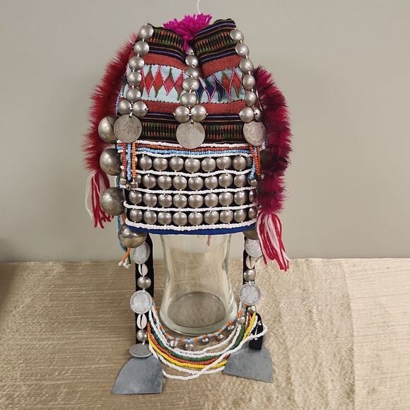 Thailand Akha Hill Tribe Child's Cap - Picture 1 of 16